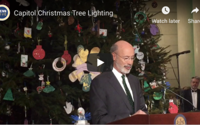 Pre-K Kids Adorn PA Capitol Christmas Tree with Hand-crafted Ornaments, Join Gov. Wolf at Tree-Lighting Ceremony